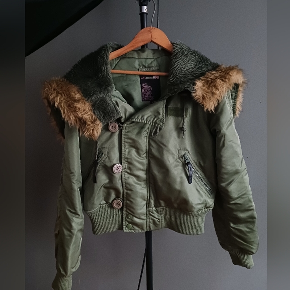 Alpha  Industries  Vintage Military Bomber Jacket Size S - Picture 1 of 11